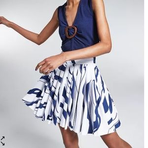 “Sold out” NWT Ade Samuel for INC Wave Runner Pleated A-Line Skirt - Size M